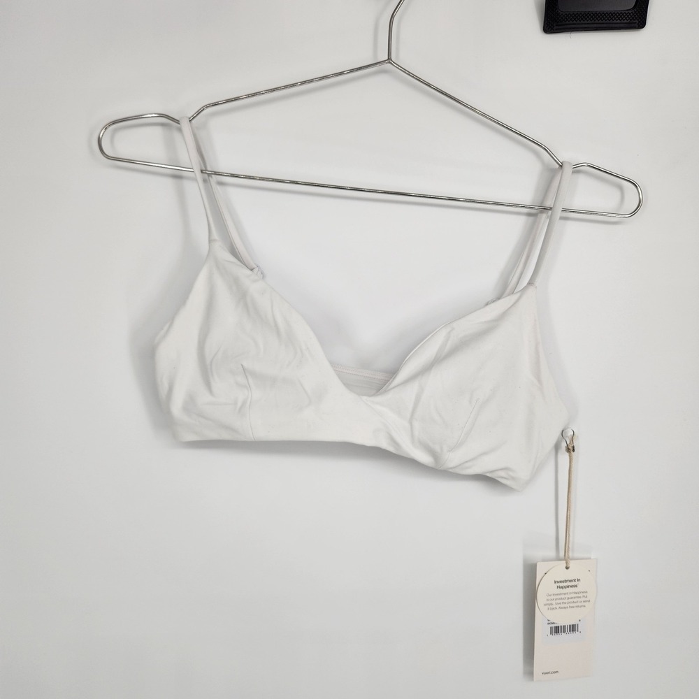 Vuori Small White All The Form Micro Bra NWT